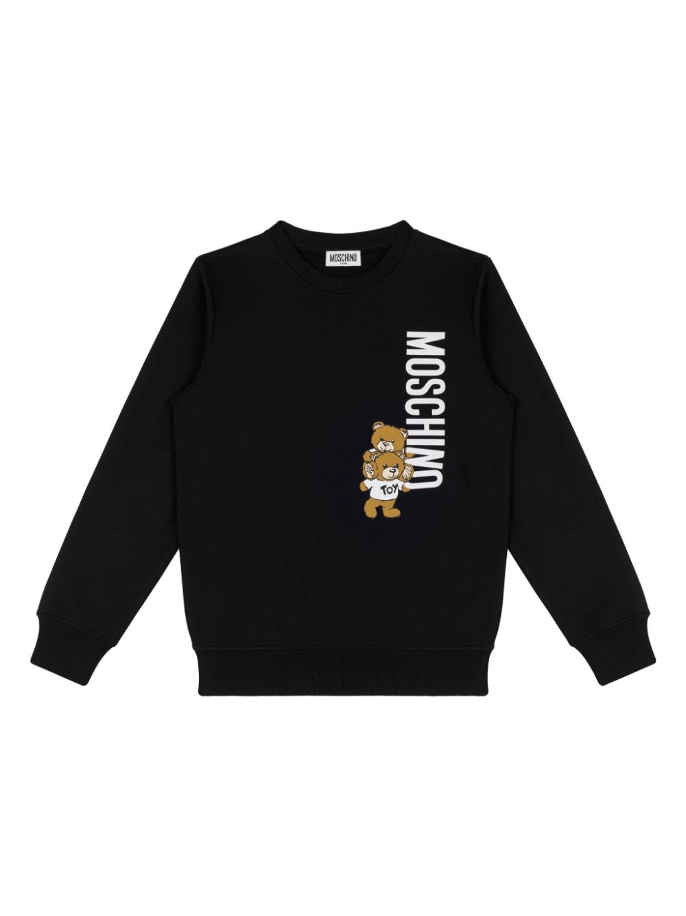 Moschino Kids teddy bear motif sweatshirt - Black von Moschino Kids