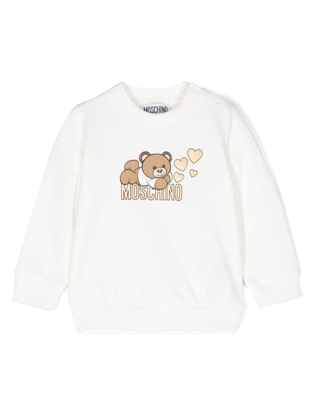 Moschino Kids teddy bear-print sweatshirt - White von Moschino Kids