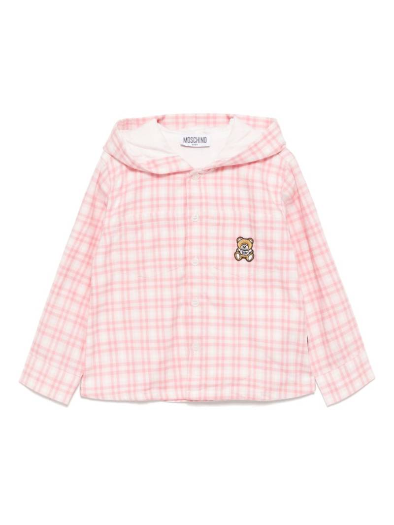 Moschino Kids teddy patch shirt - Pink von Moschino Kids