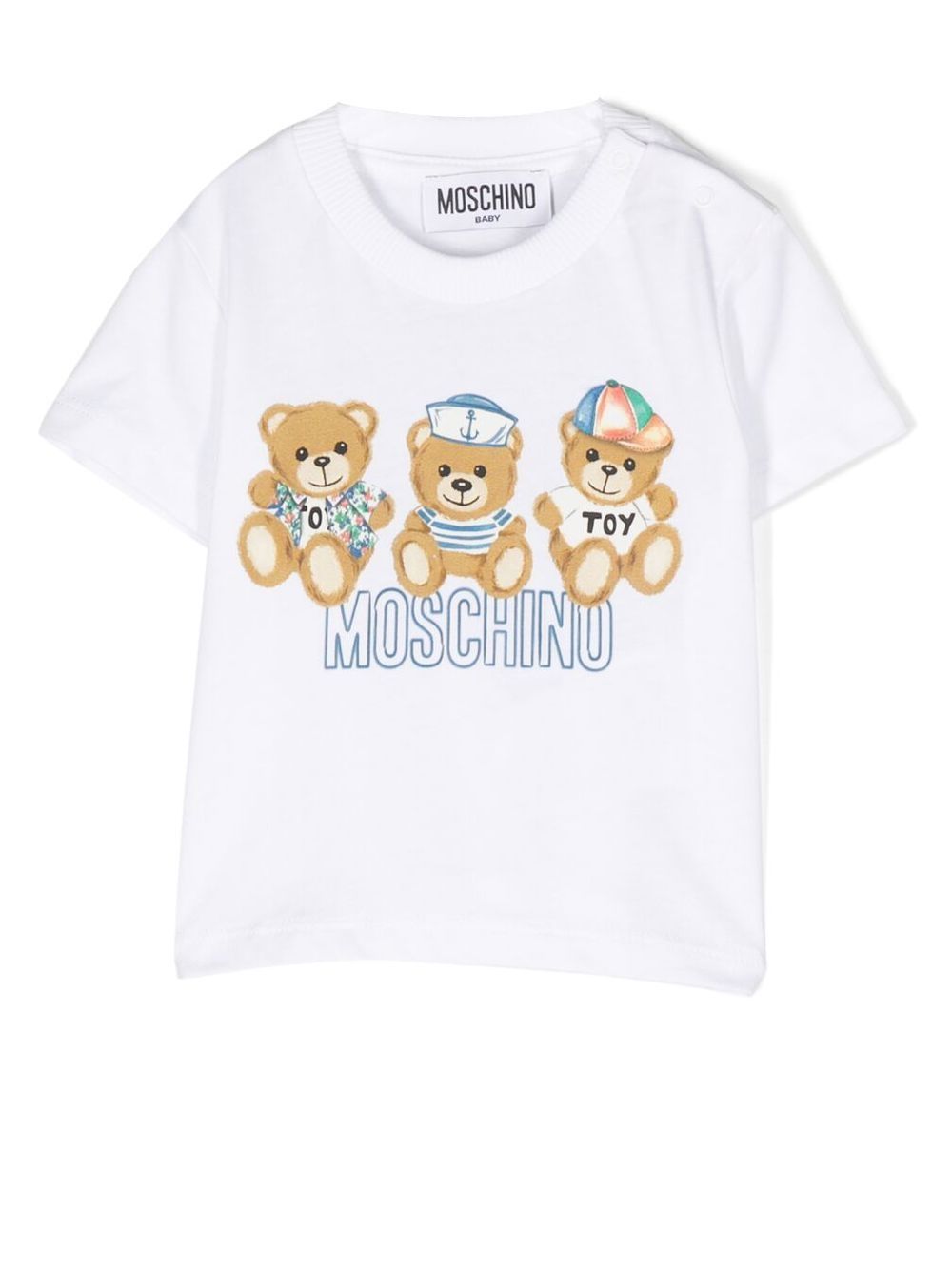 Moschino Kids teddy-print T-shirt - White von Moschino Kids