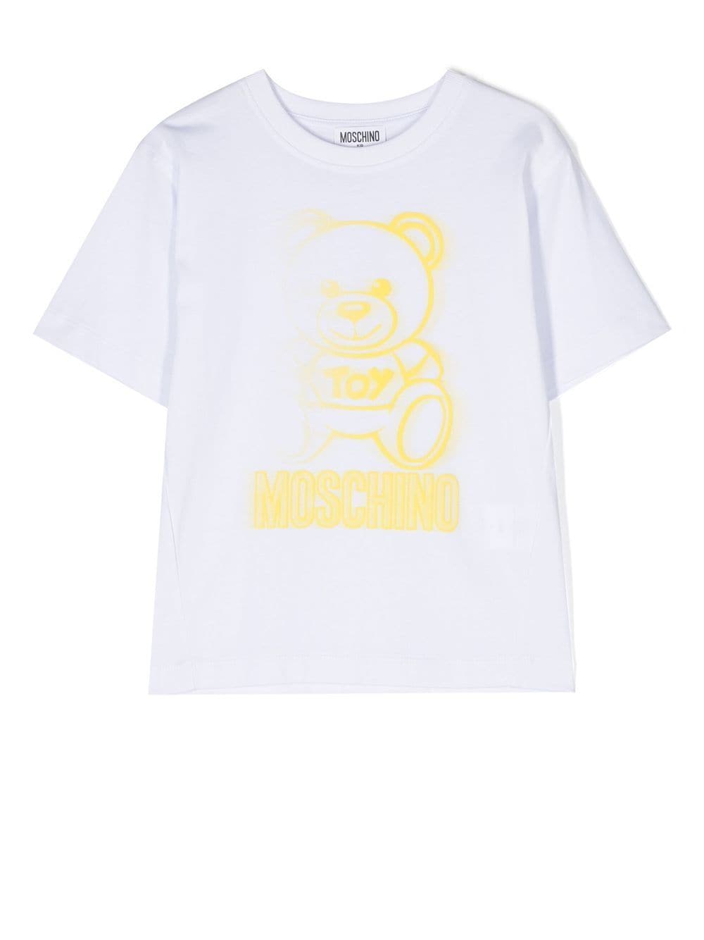 Moschino Kids teddy print T-shirt - White von Moschino Kids