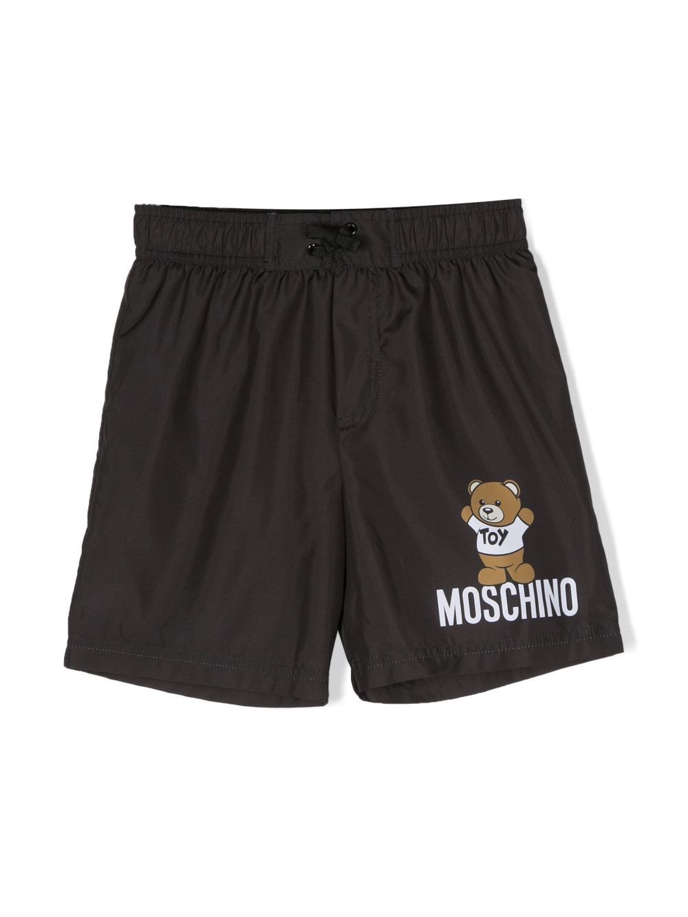 Moschino Kids teddy-print swim shorts - Black von Moschino Kids