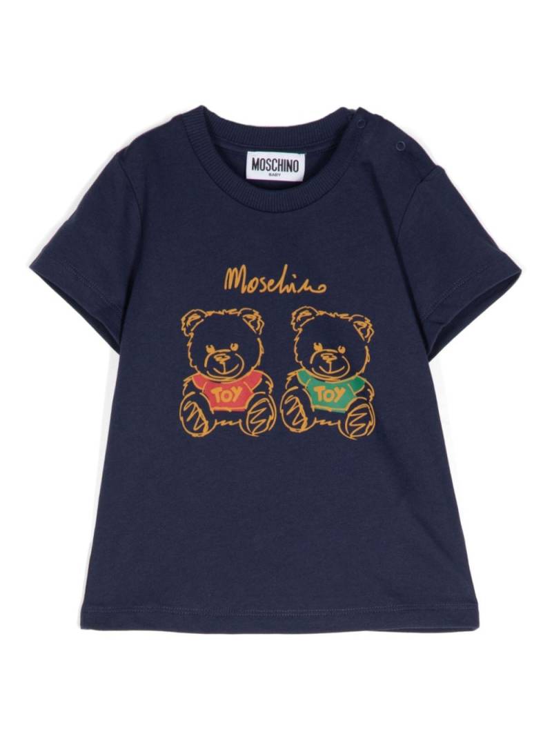 Moschino Kids teddybear-print T-shirt - Blue von Moschino Kids