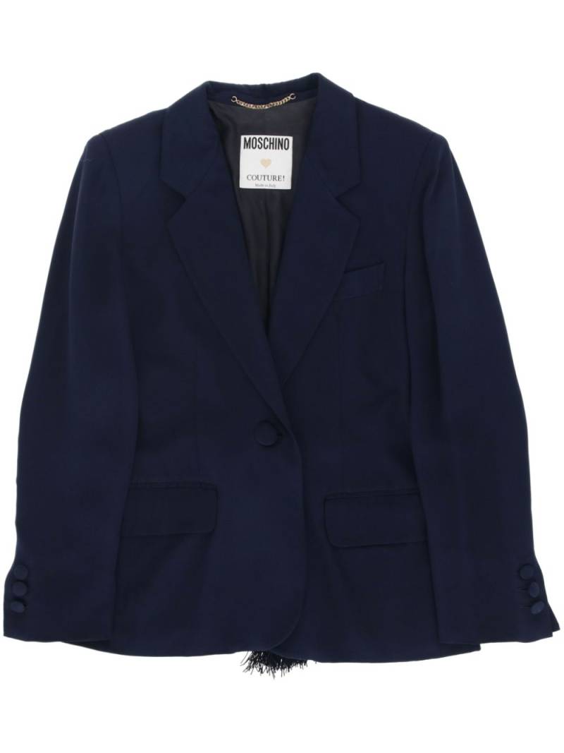 Moschino Pre-Owned 2000s tassel blazer - Blue von Moschino Pre-Owned