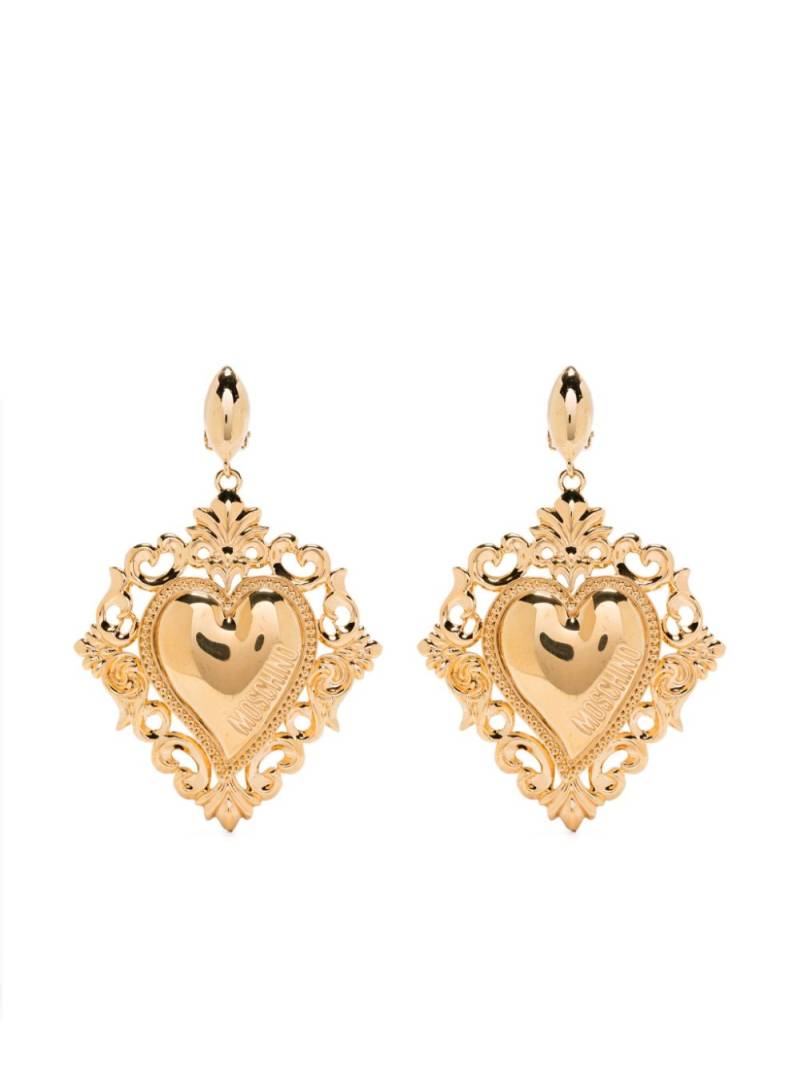 Moschino Pre-Owned heart-motif earrings - Gold von Moschino Pre-Owned