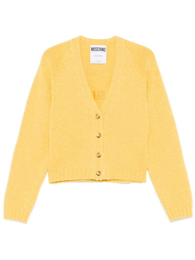 Moschino 100% Shrunk cardigan - Yellow von Moschino