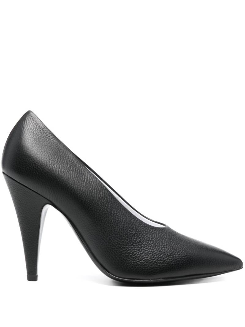 Moschino 100mm leather pumps - Black von Moschino