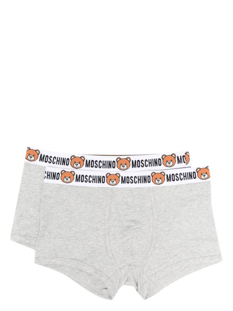 Moschino 2-pack teddy-logo briefs - Grey von Moschino