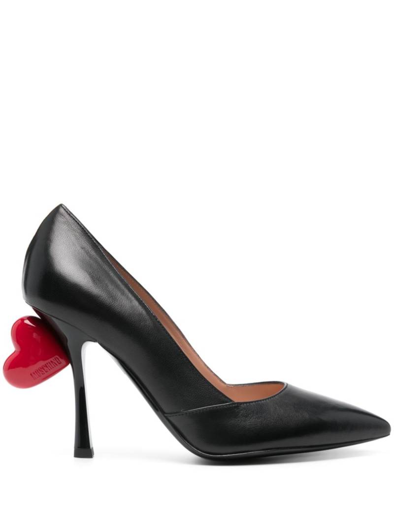 Moschino 95mm heart-motif pumps - Black von Moschino