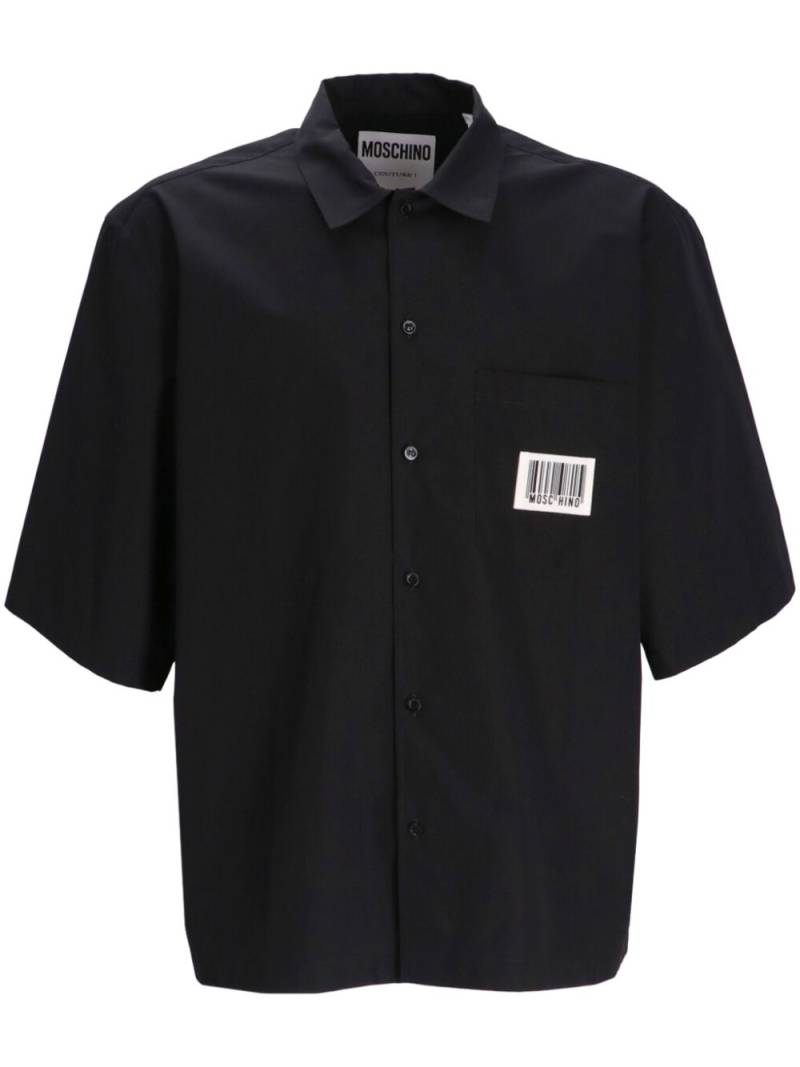 Moschino Barcode poplin shirt - Black von Moschino