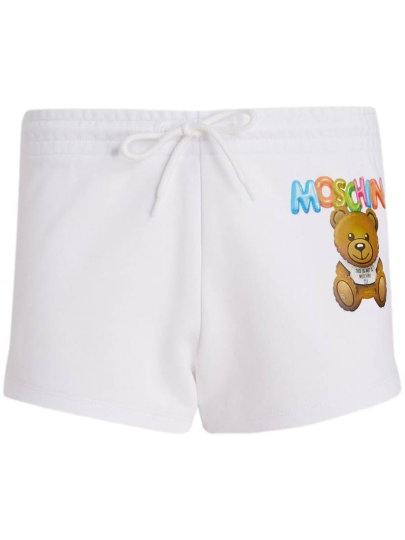 Moschino Bear-print shorts - White von Moschino