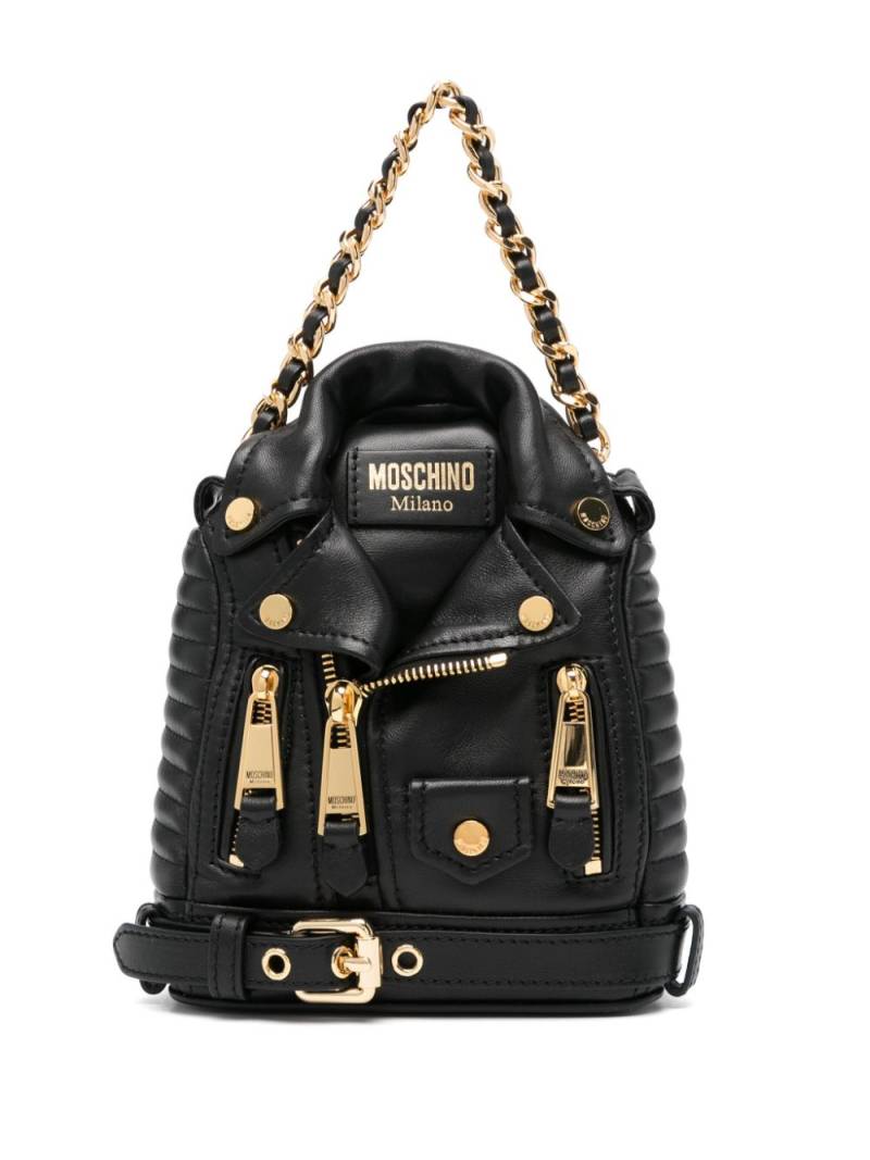 Moschino Biker tote bag - Black von Moschino