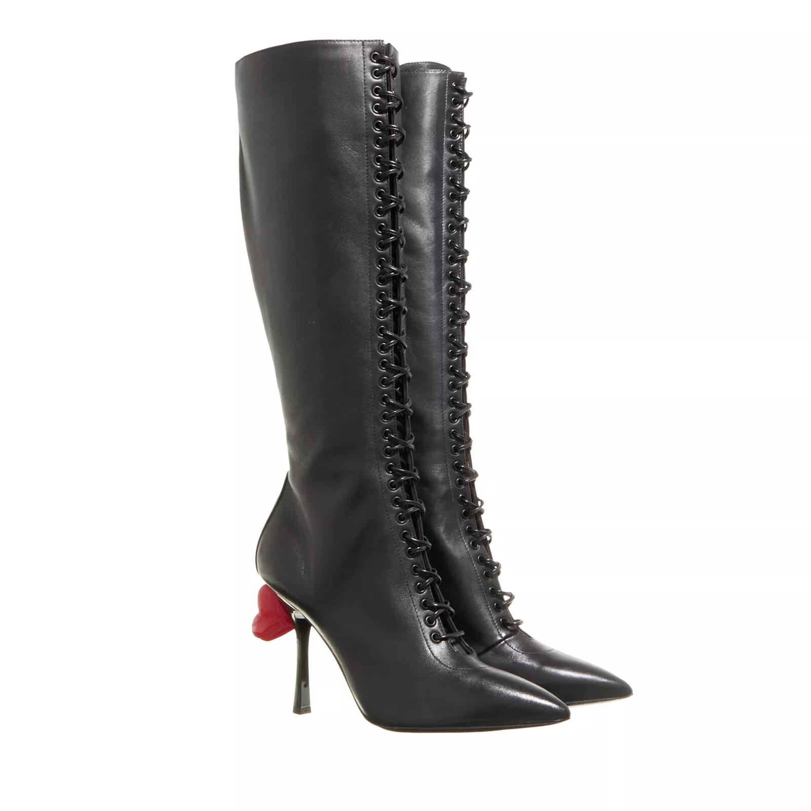 Moschino Stiefel & Boots - Sweet Heart Boots - Gr. 37 (EU) - in Schwarz - für Damen von Moschino