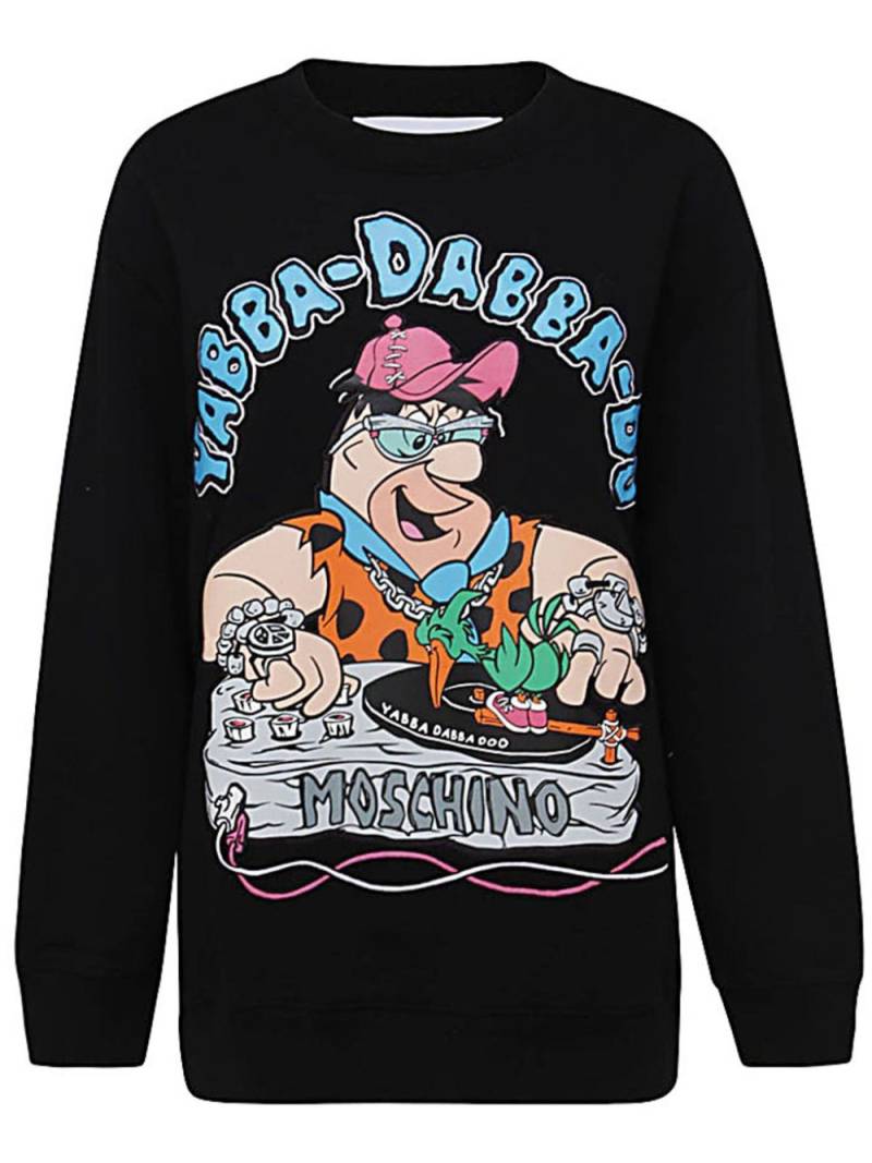 Moschino Flinstones-print sweatshirt - Black von Moschino