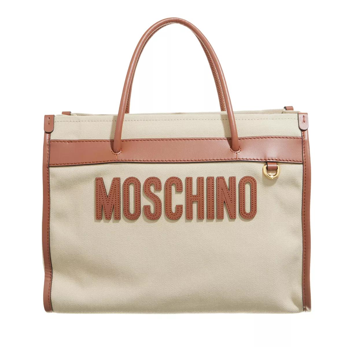 Moschino Handtasche - Moschino Tote Shoulder Bag - Gr. unisize - in Beige - für Damen von Moschino