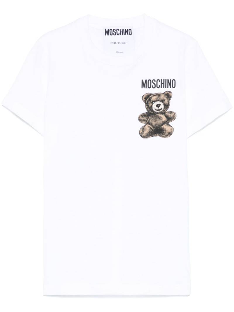 Moschino Leo Teddy-print T-shirt - White von Moschino