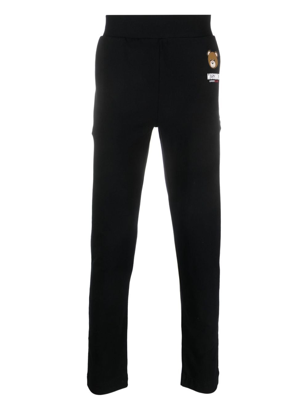 Moschino Leo Teddy-print track pants - Black von Moschino