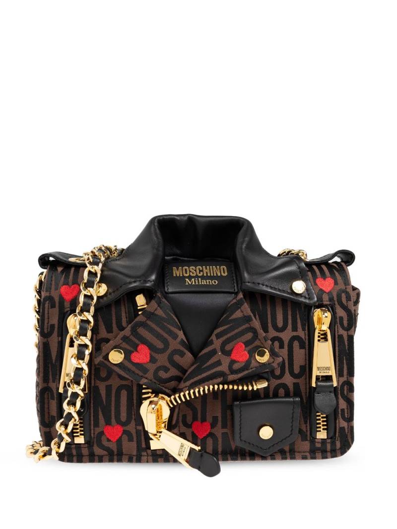 Moschino Logo shoulder bag - Brown von Moschino