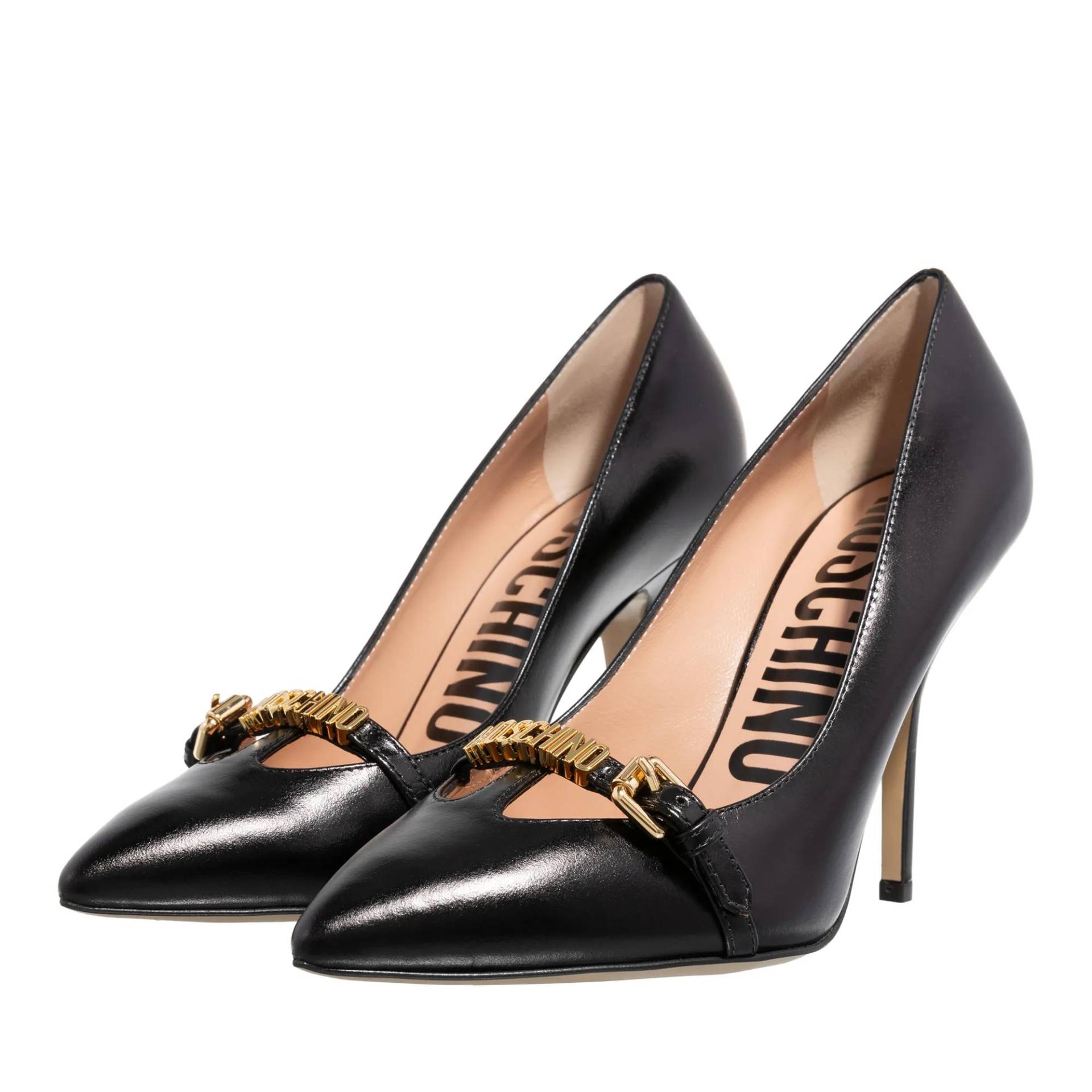 Moschino Pumps & High Heels - Mini Lettering - Gr. 37 (EU) - in Schwarz - für Damen von Moschino