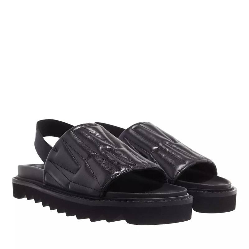 Moschino Sandalen - Fussbett Nappa - Gr. 39 (EU) - in Schwarz - für Damen von Moschino