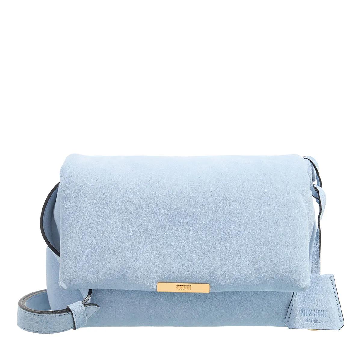 Moschino Schultertasche - Metal Plaque - Gr. unisize - in Blau - für Damen Moschino Schultertasche - Metal Plaque - Gr. unisize - in Blau - für Damen von Moschino