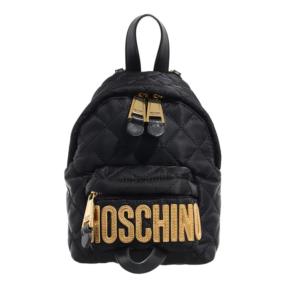 Moschino Schultertasche - Quilted Logo - Gr. unisize - in Schwarz - für Damen von Moschino