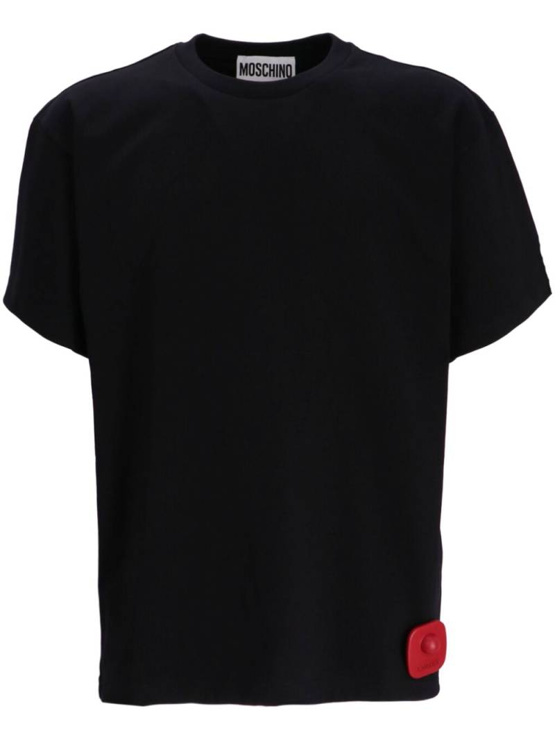 Moschino Security Tag cotton T-shirt - Black von Moschino