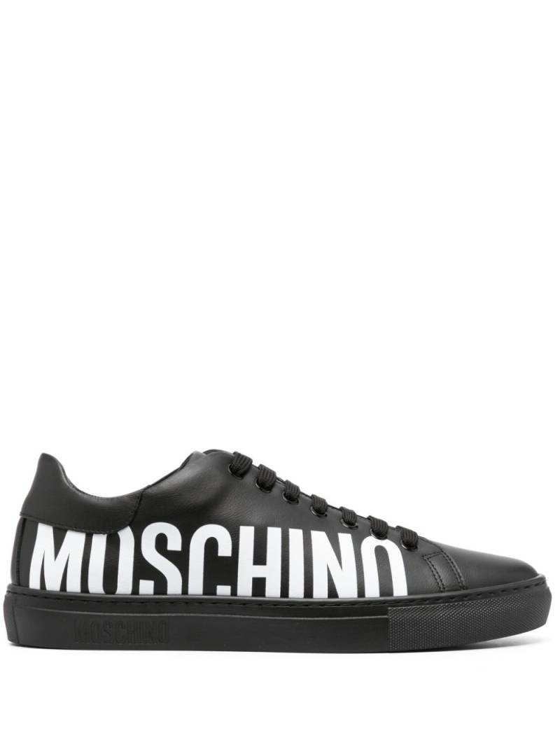 Moschino Serena leather sneakers - Black von Moschino