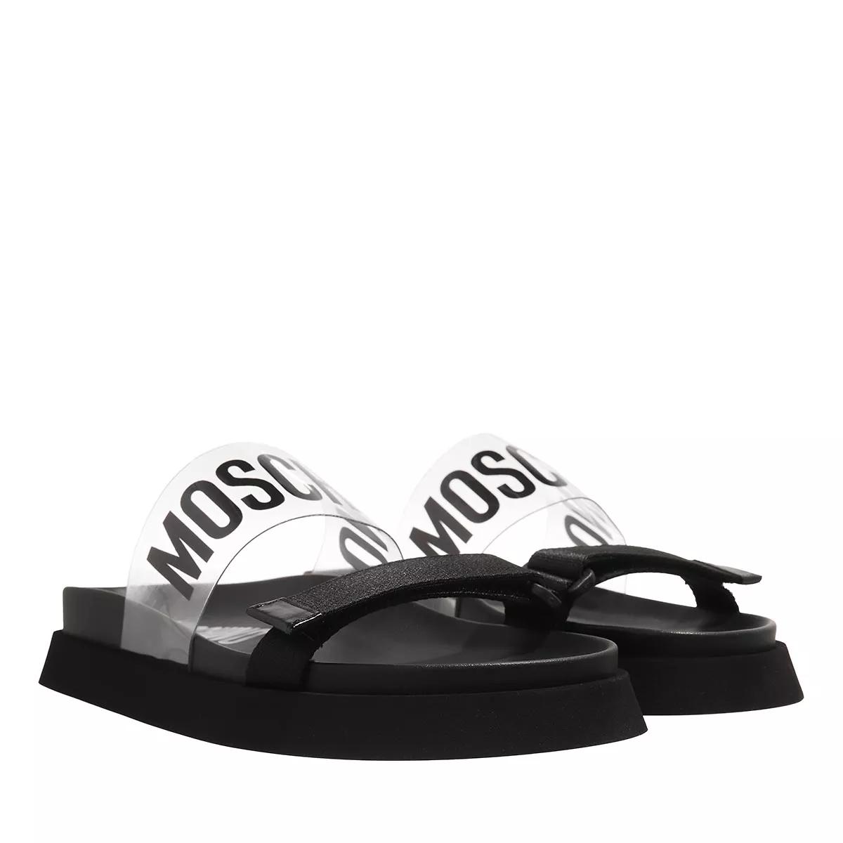 Moschino Slipper & Pantoletten - Sabotd Fussbet40 Nastro  Pvc - Gr. 37 (EU) - in Schwarz - für Damen von Moschino