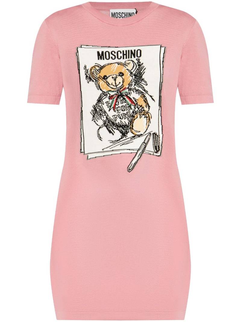 Moschino Teddy Bear T-shirt dress - Pink von Moschino