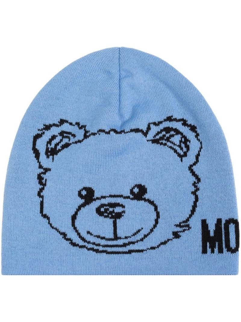 Moschino Teddy Bear beanie - Blue von Moschino