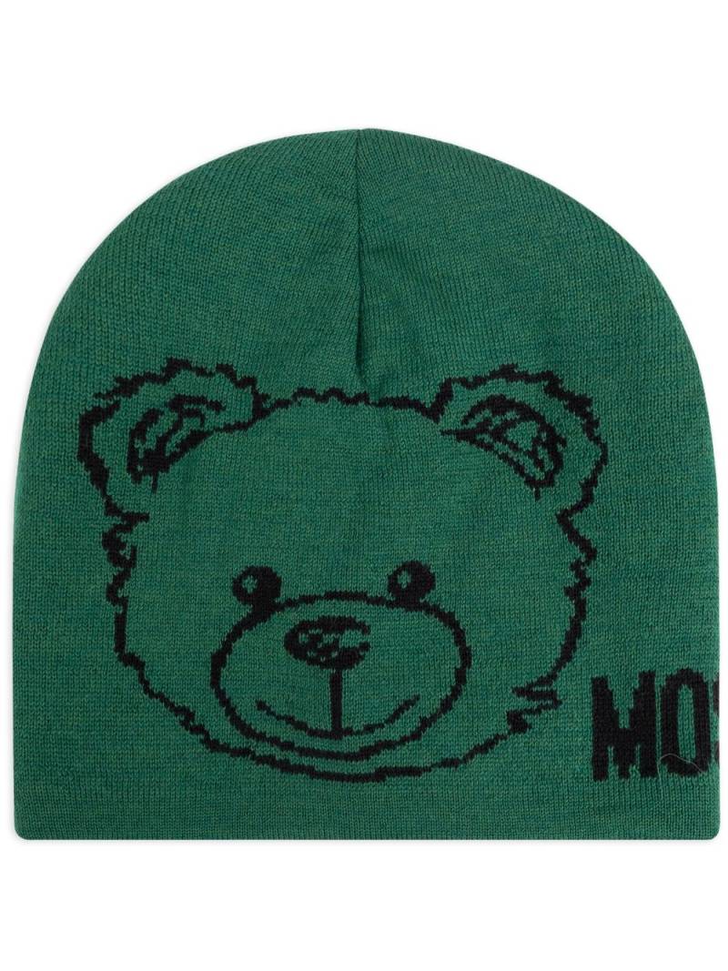 Moschino Teddy Bear beanie - Green von Moschino