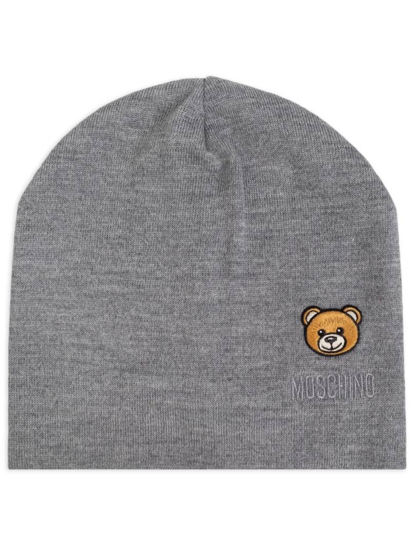 Moschino Teddy Bear beanie - Grey von Moschino