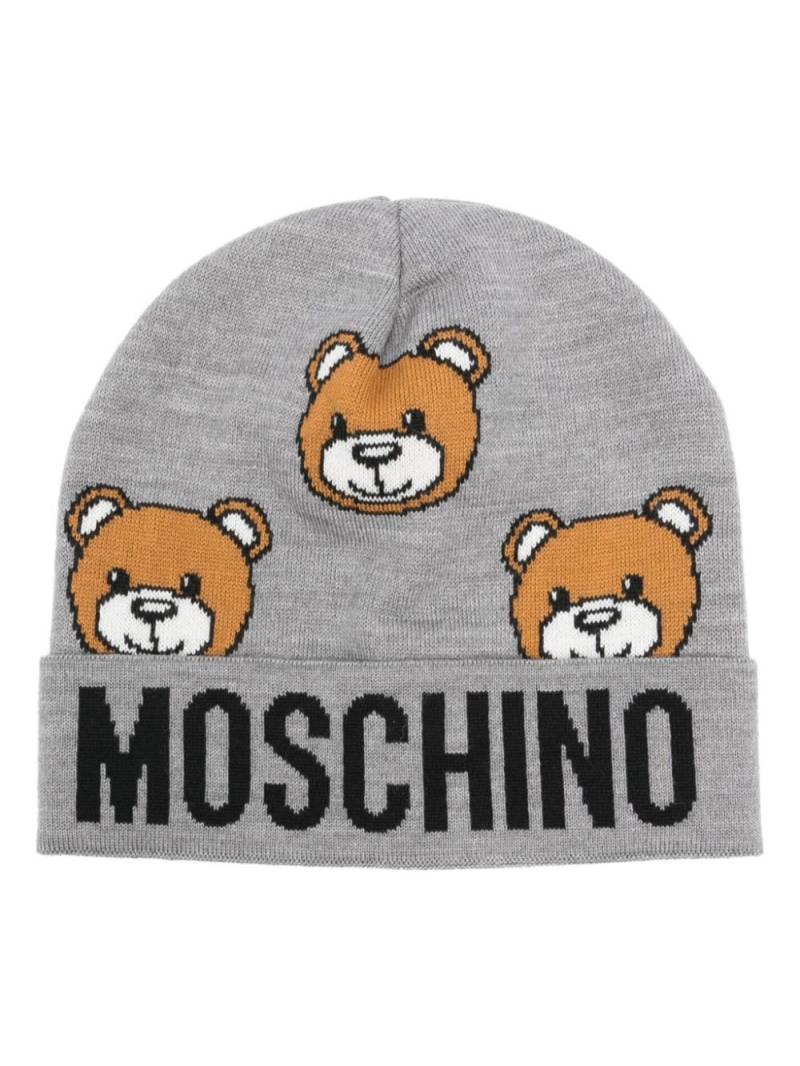 Moschino Teddy Bear beanie - Grey von Moschino