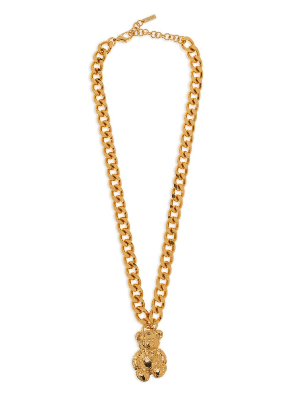 Moschino Teddy Bear brass chain necklace - Gold von Moschino