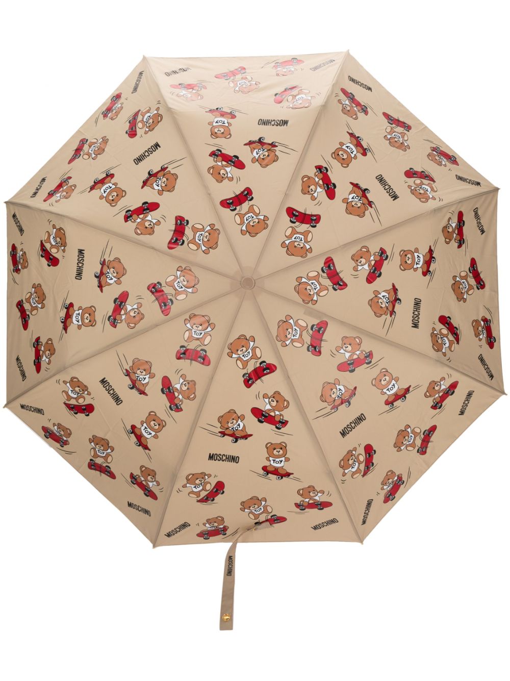 Moschino Teddy Bear compact umbrella - Neutrals von Moschino