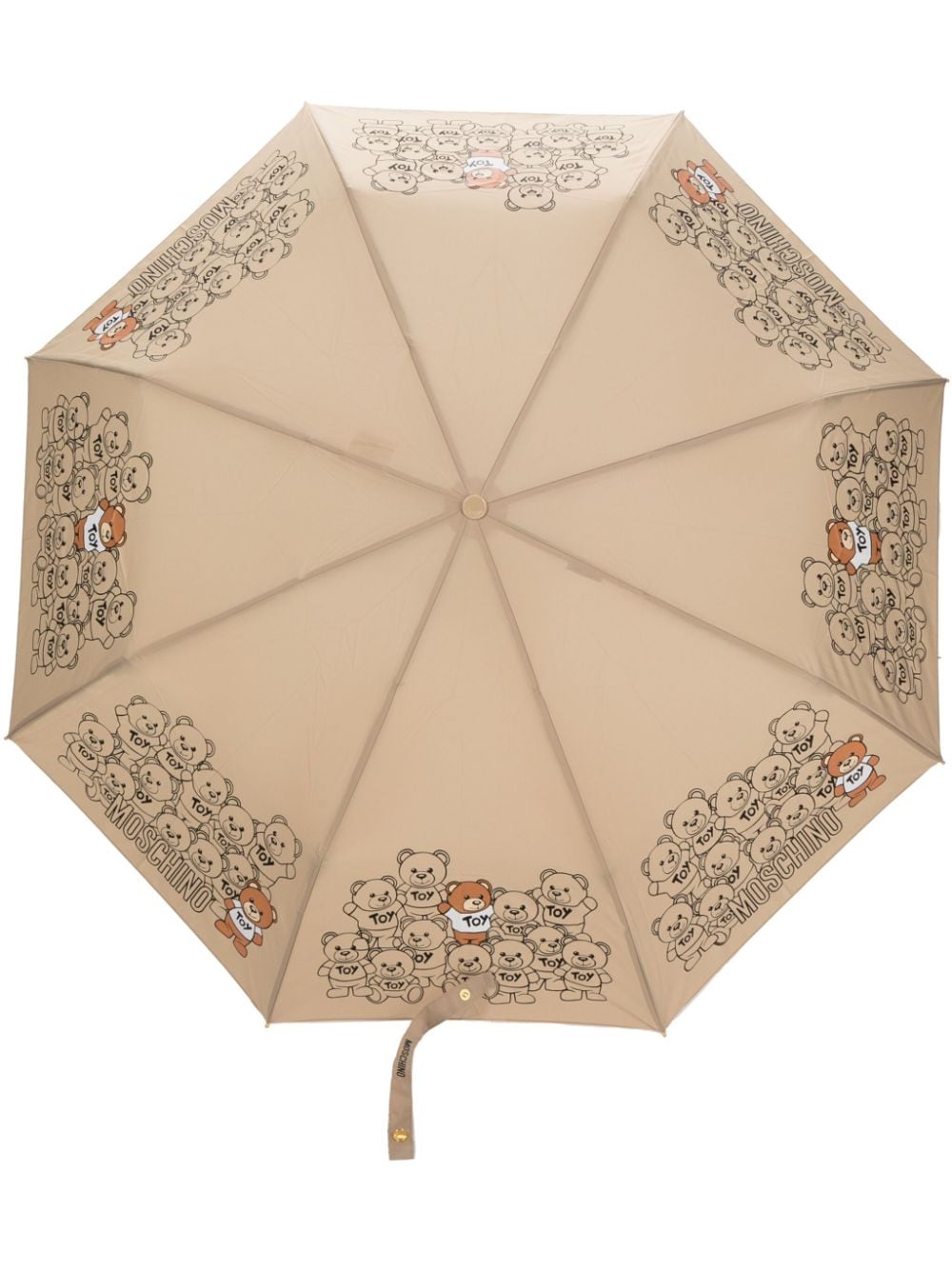 Moschino Teddy Bear compact umbrella - Neutrals von Moschino