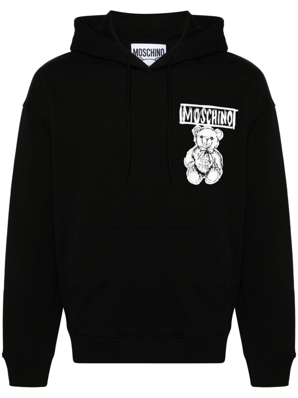 Moschino Teddy Bear-motif hoodie - Black von Moschino
