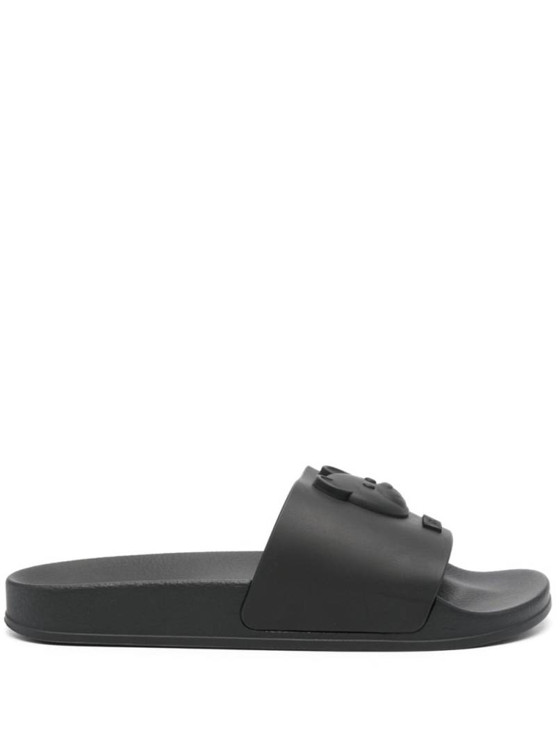 Moschino Teddy Bear-motif slides - Black von Moschino