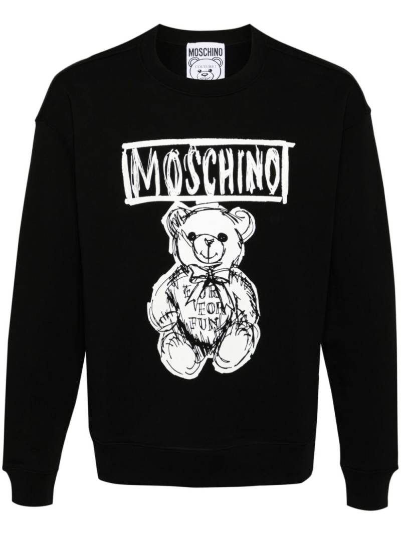 Moschino Teddy Bear-motif sweatshirt - Black von Moschino