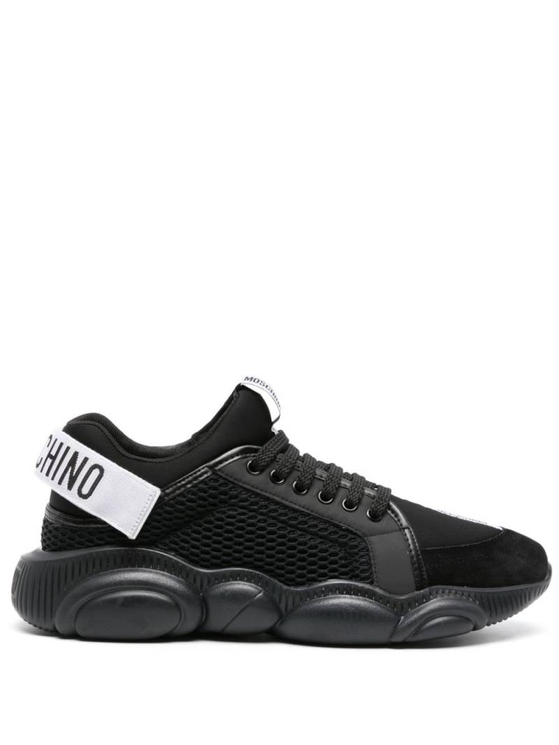 Moschino Teddy Bear panelled sneakers - Black von Moschino