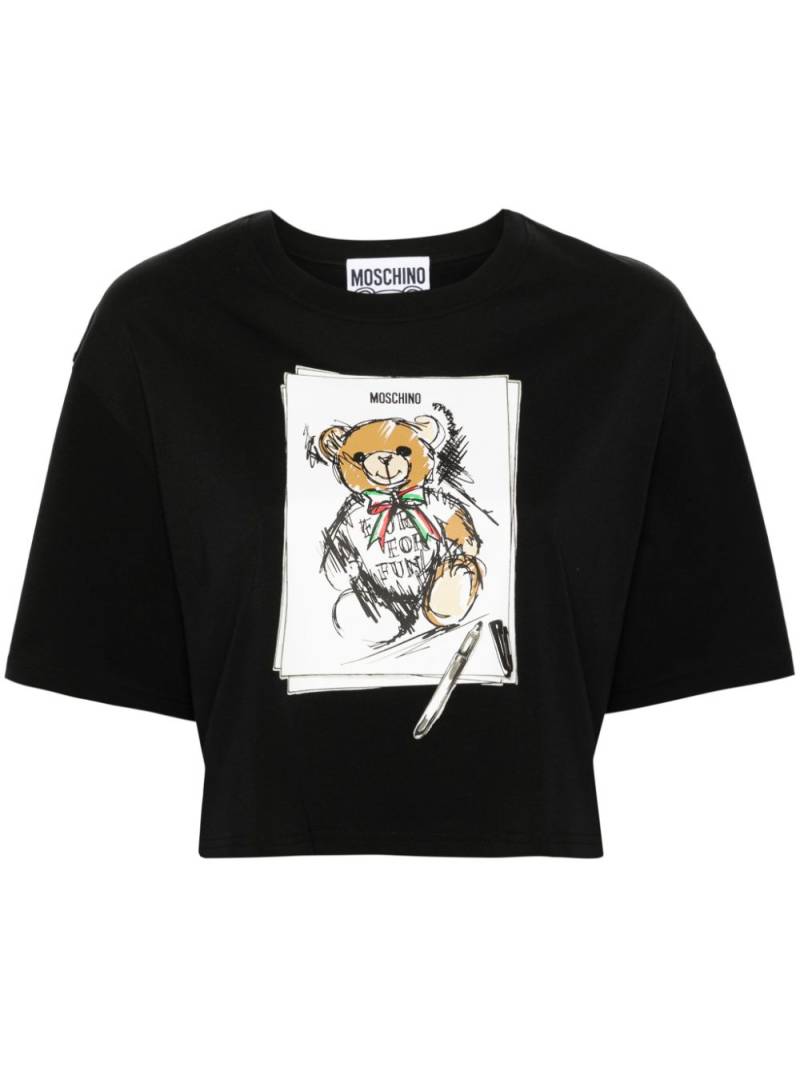 Moschino Teddy Bear-print T-shirt - Black von Moschino