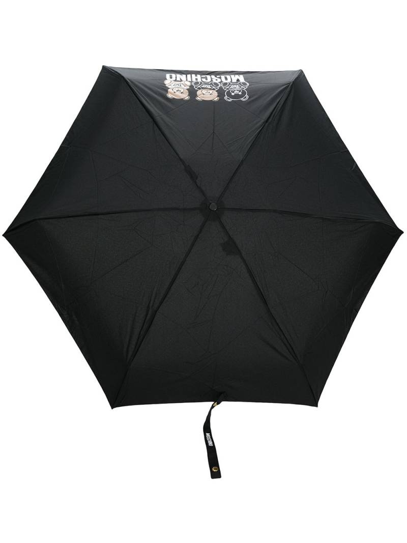 Moschino Teddy Bear print umbrella - Black von Moschino