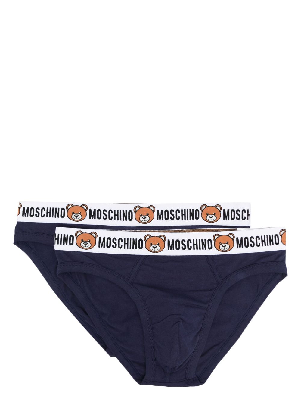 Moschino Teddy Bear waistband briefs (set of two) - Blue von Moschino