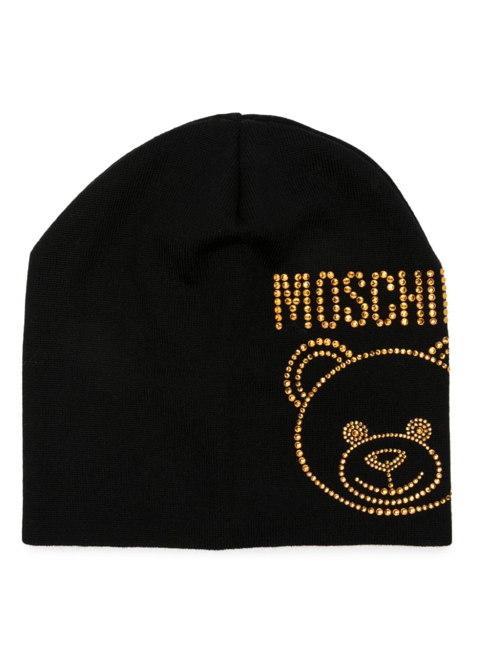 Moschino Teddy Bear wool beanie - Black von Moschino