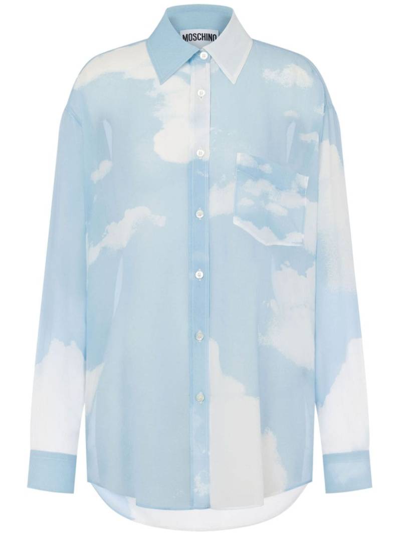 Moschino Transparent Sky Shirt - Blue von Moschino