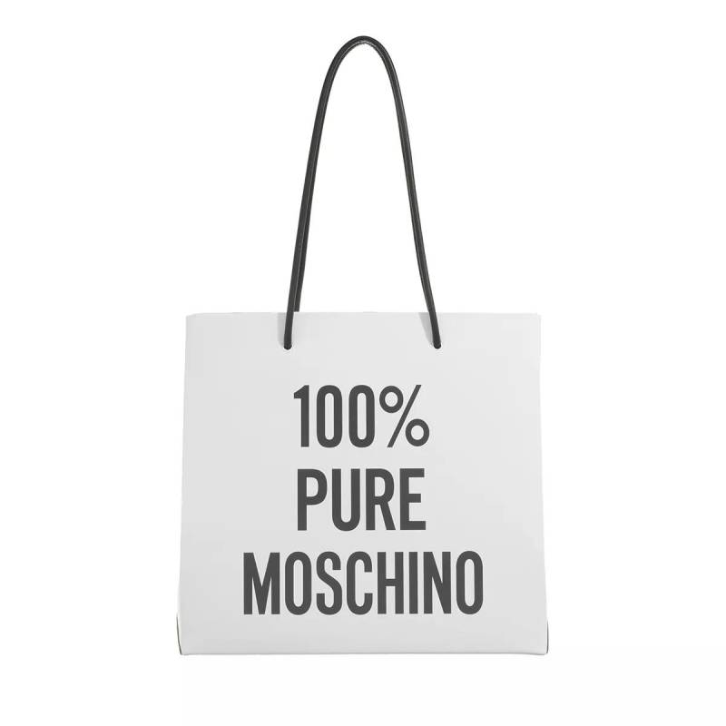 Moschino Schultertasche - 100% Pure Moschino Shoulder Bag - Gr. unisize - in Weiß - für Damen von Moschino