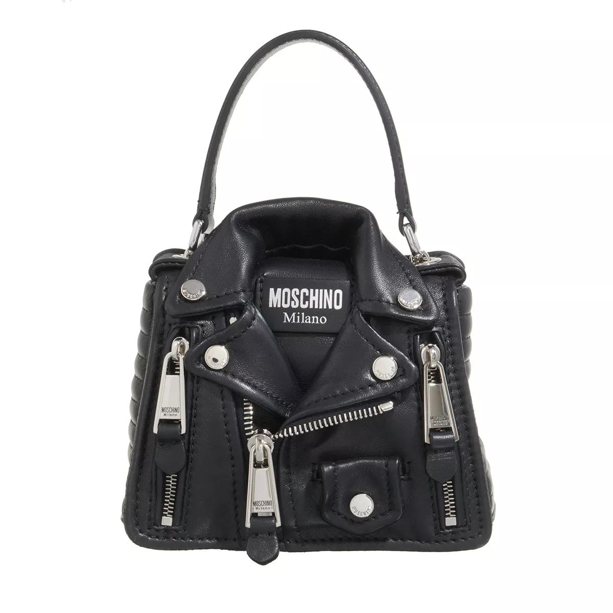 Moschino Schultertasche - Biker Shoulder Bag - Gr. unisize - in Schwarz - für Damen von Moschino