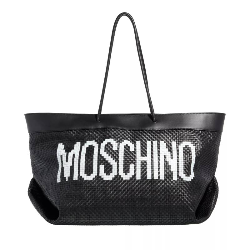 Moschino Schultertasche - Black & White Shoulder Bag - Gr. unisize - in Schwarz - für Damen von Moschino