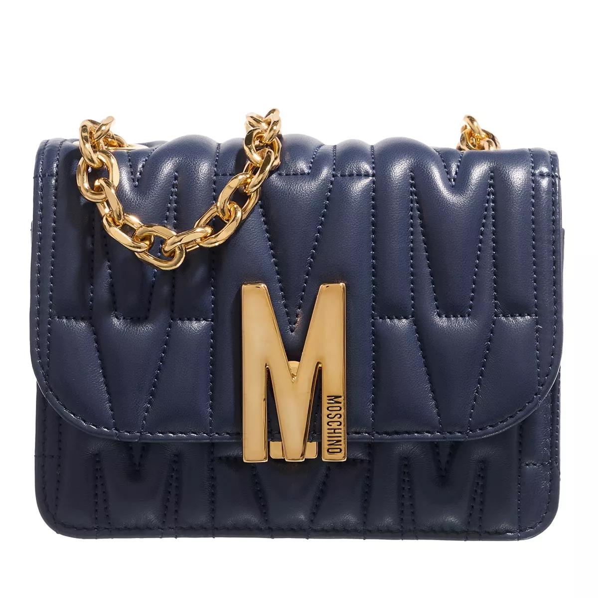 Moschino Schultertasche - "M" Group Quilted - Gr. unisize - in Blau - für Damen von Moschino